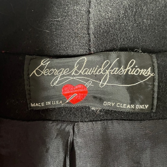 Vintage George David fashions Long Peacoat - Picture 3 of 4